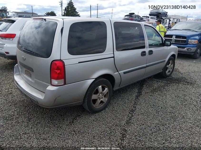 2008 Chevrolet Uplander Ls VIN: 1GNDV23138D140428 Lot: 45495983