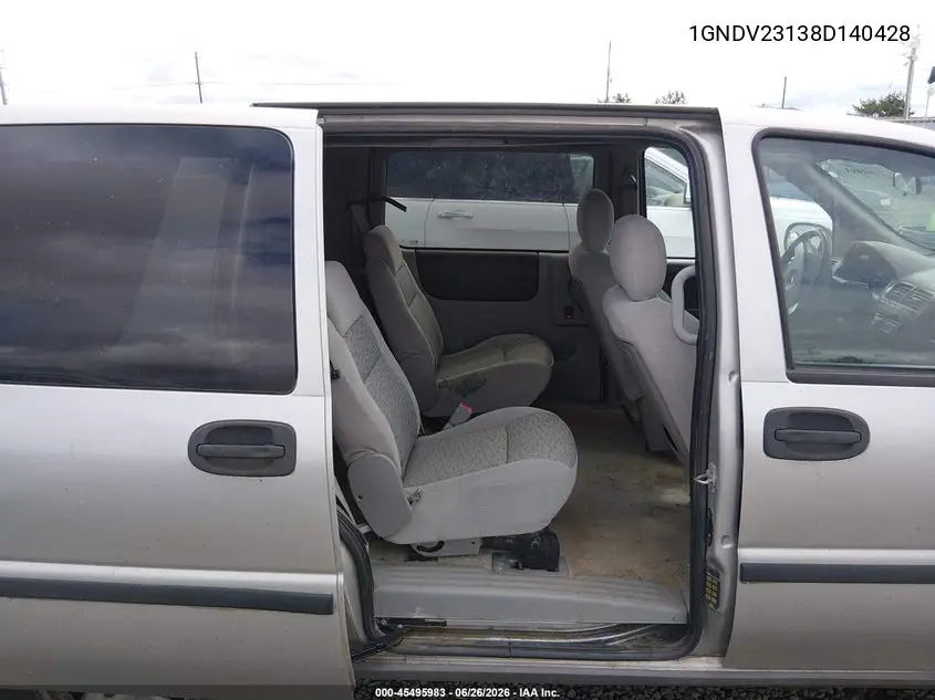 2008 Chevrolet Uplander Ls VIN: 1GNDV23138D140428 Lot: 45495983