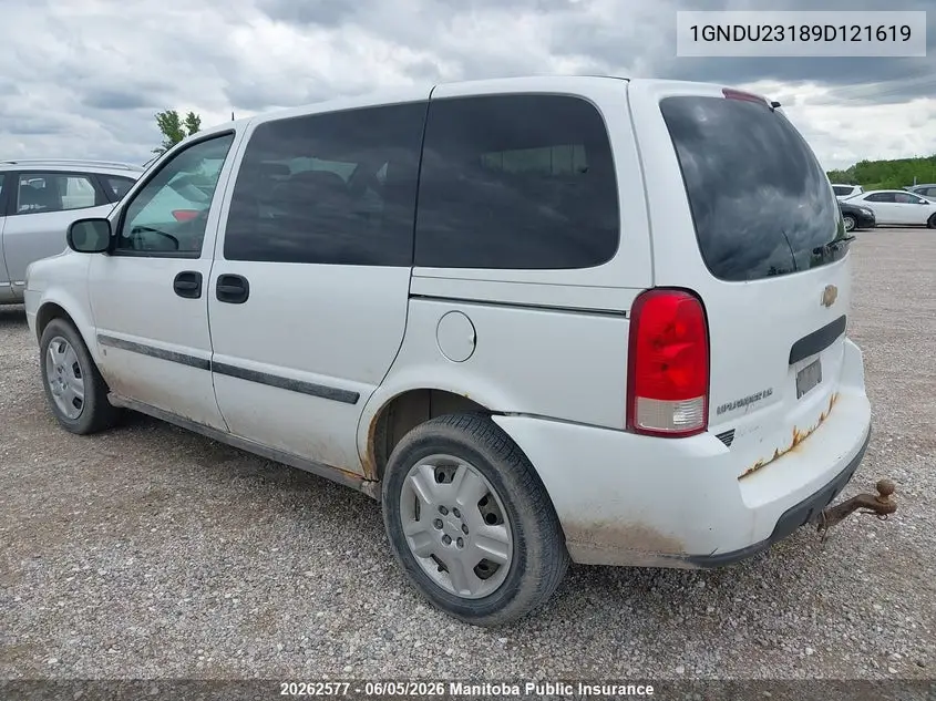 2009 Chevrolet Uplander Ls VIN: 1GNDU23189D121619 Lot: 20262577