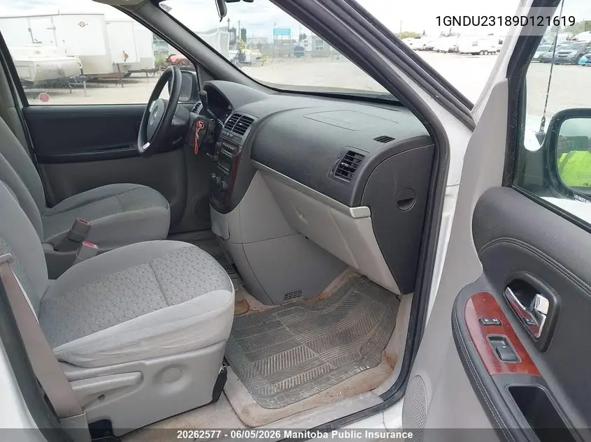 2009 Chevrolet Uplander Ls VIN: 1GNDU23189D121619 Lot: 20262577