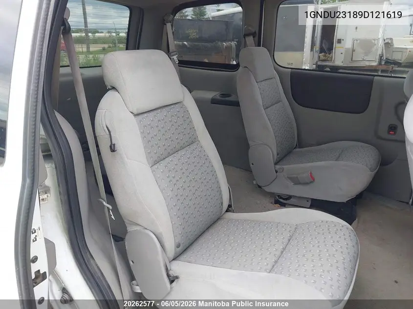 2009 Chevrolet Uplander Ls VIN: 1GNDU23189D121619 Lot: 20262577