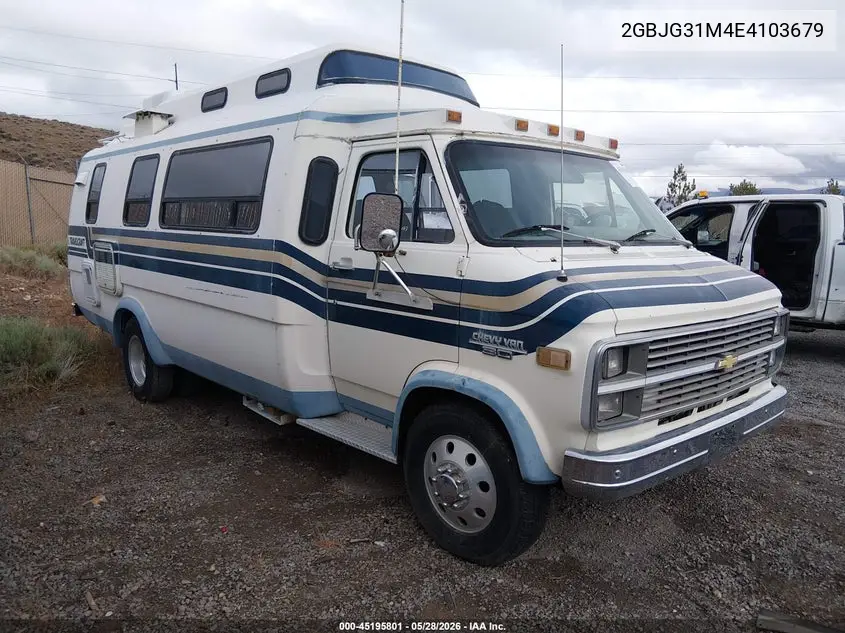 1984 Chevrolet G30 VIN: 2GBJG31M4E4103679 Lot: 45195801