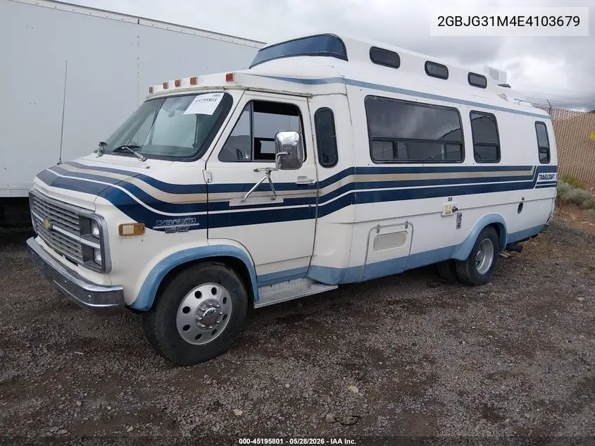 1984 Chevrolet G30 VIN: 2GBJG31M4E4103679 Lot: 45195801