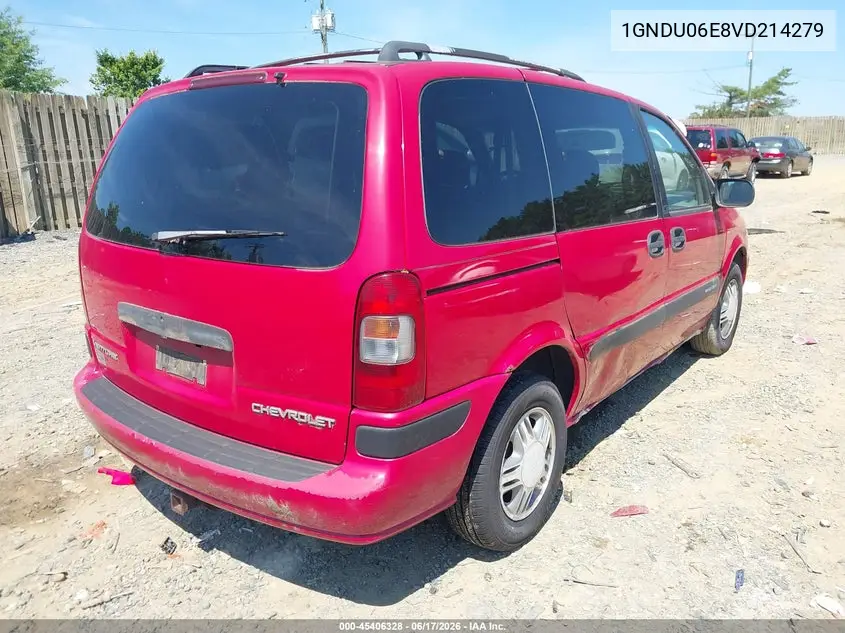 1997 Chevrolet Venture VIN: 1GNDU06E8VD214279 Lot: 45406328