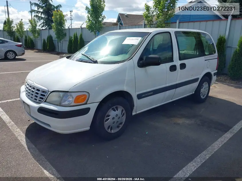 2000 Chevrolet Venture Value Van VIN: 1GNDU23E0YD272231 Lot: 45156294