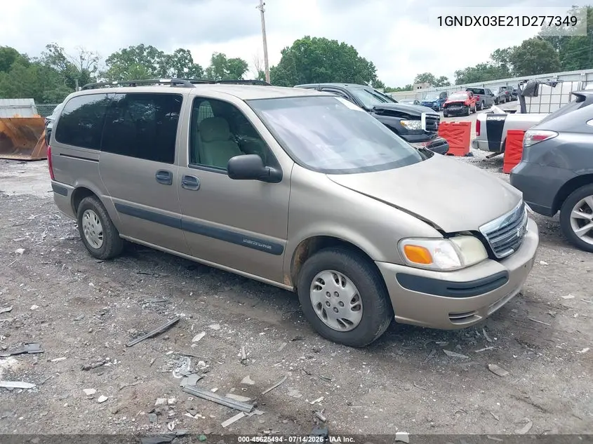 2001 Chevrolet Venture Plus VIN: 1GNDX03E21D277349 Lot: 45625494