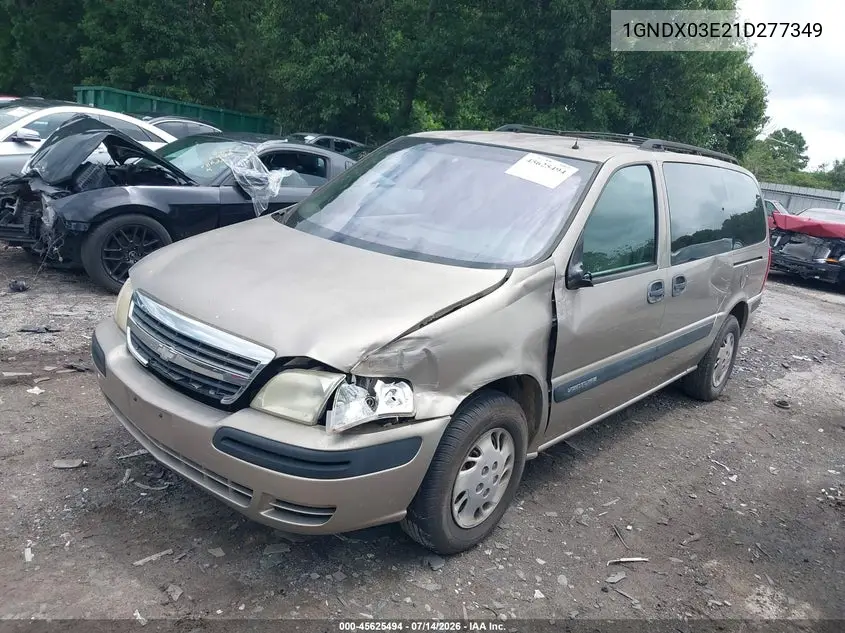 2001 Chevrolet Venture Plus VIN: 1GNDX03E21D277349 Lot: 45625494