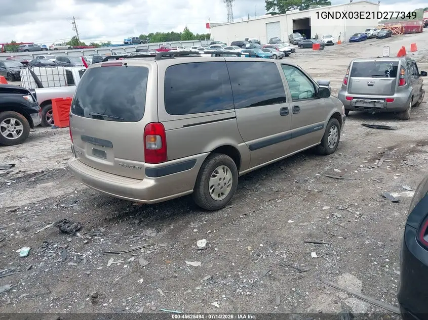 2001 Chevrolet Venture Plus VIN: 1GNDX03E21D277349 Lot: 45625494