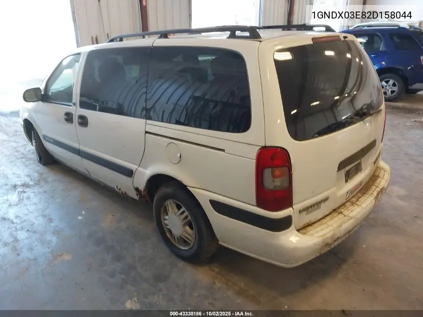 2002 Chevrolet Venture Ls VIN: 1GNDX03E82D158044 Lot: 43338186