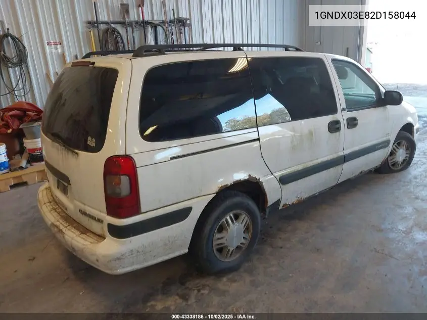 2002 Chevrolet Venture Ls VIN: 1GNDX03E82D158044 Lot: 43338186