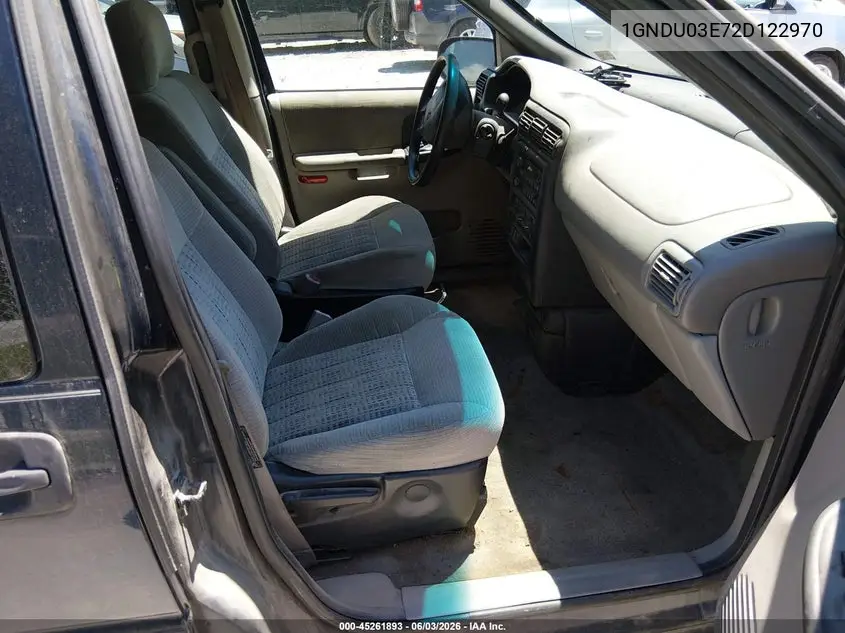 2002 Chevrolet Venture Plus VIN: 1GNDU03E72D122970 Lot: 45261893