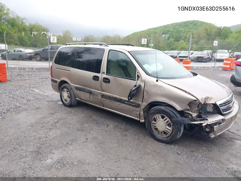2003 Chevrolet Venture Ls VIN: 1GNDX03E63D255616 Lot: 45016156