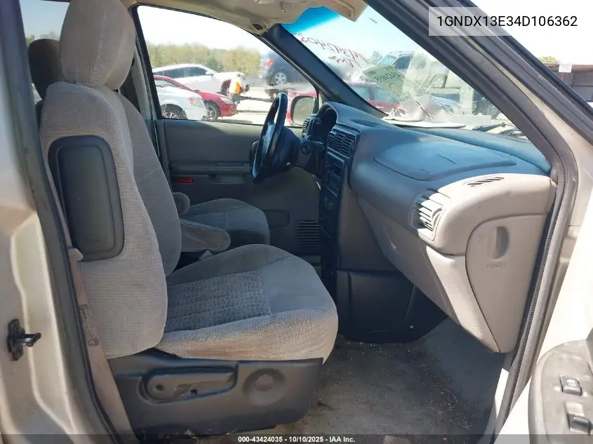 2004 Chevrolet Venture Lt VIN: 1GNDX13E34D106362 Lot: 43424035