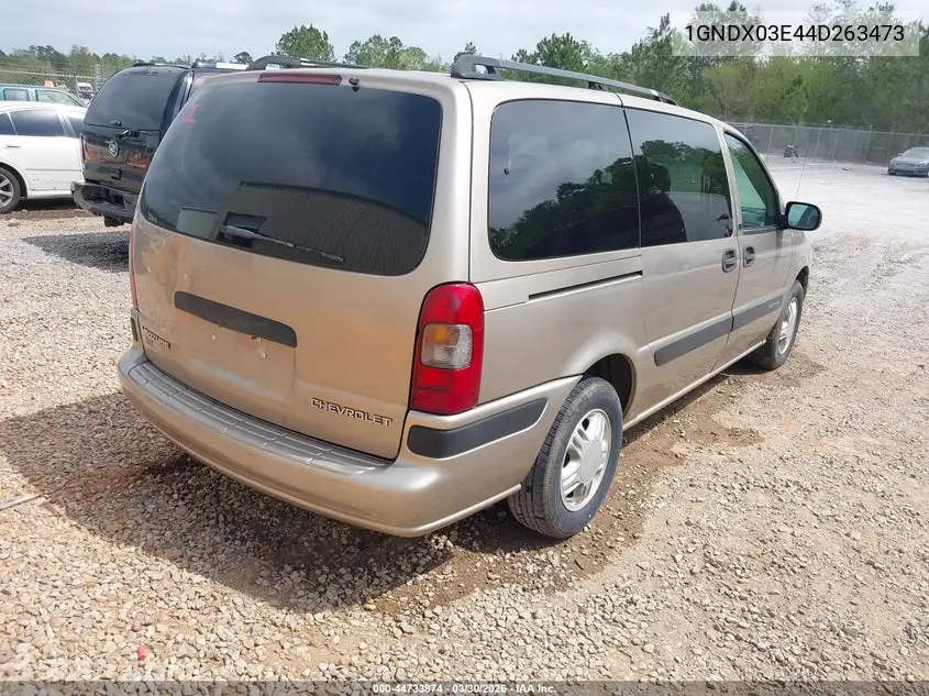 2004 Chevrolet Venture Ls VIN: 1GNDX03E44D263473 Lot: 44733874