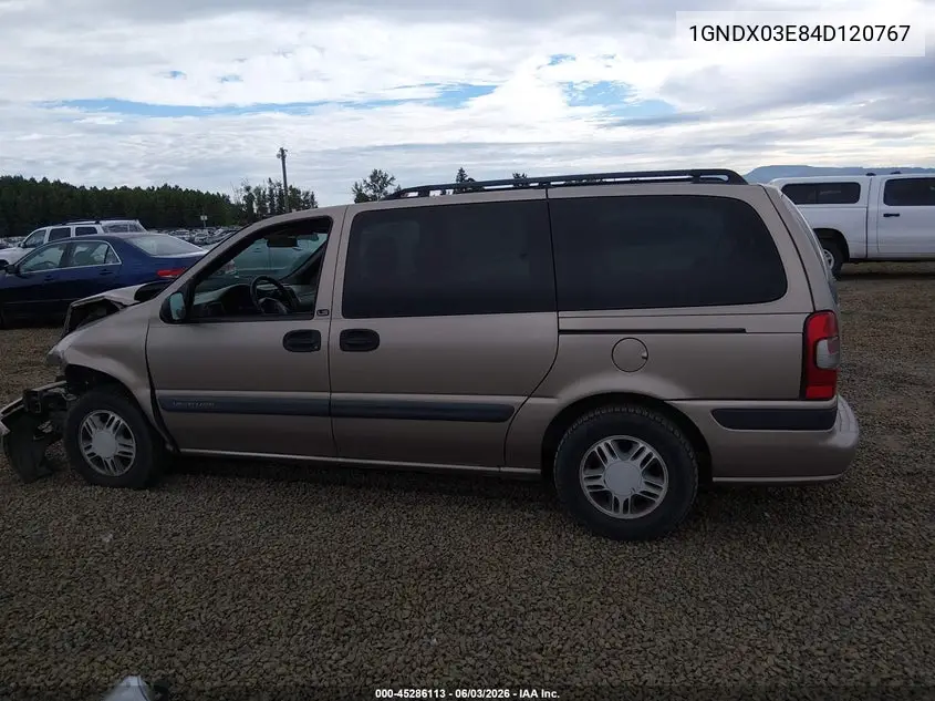 2004 Chevrolet Venture Ls VIN: 1GNDX03E84D120767 Lot: 45286113
