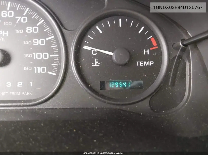 2004 Chevrolet Venture Ls VIN: 1GNDX03E84D120767 Lot: 45286113
