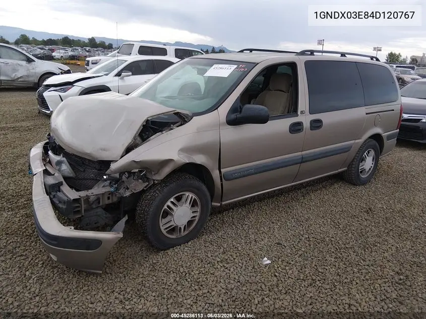 2004 Chevrolet Venture Ls VIN: 1GNDX03E84D120767 Lot: 45286113