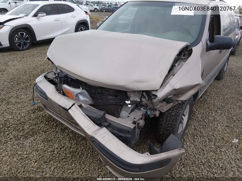 2004 Chevrolet Venture Ls VIN: 1GNDX03E84D120767 Lot: 45286113