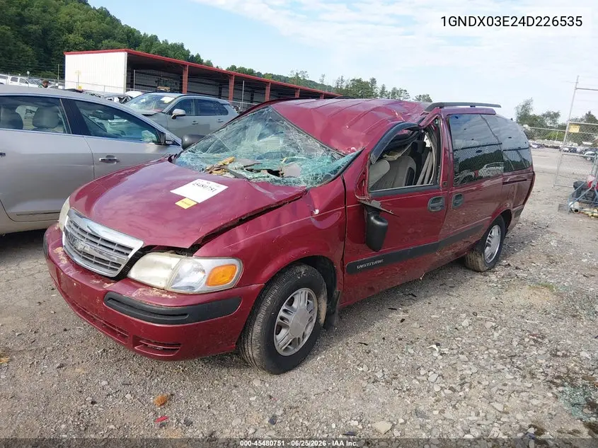 2004 Chevrolet Venture Ls VIN: 1GNDX03E24D226535 Lot: 45480751