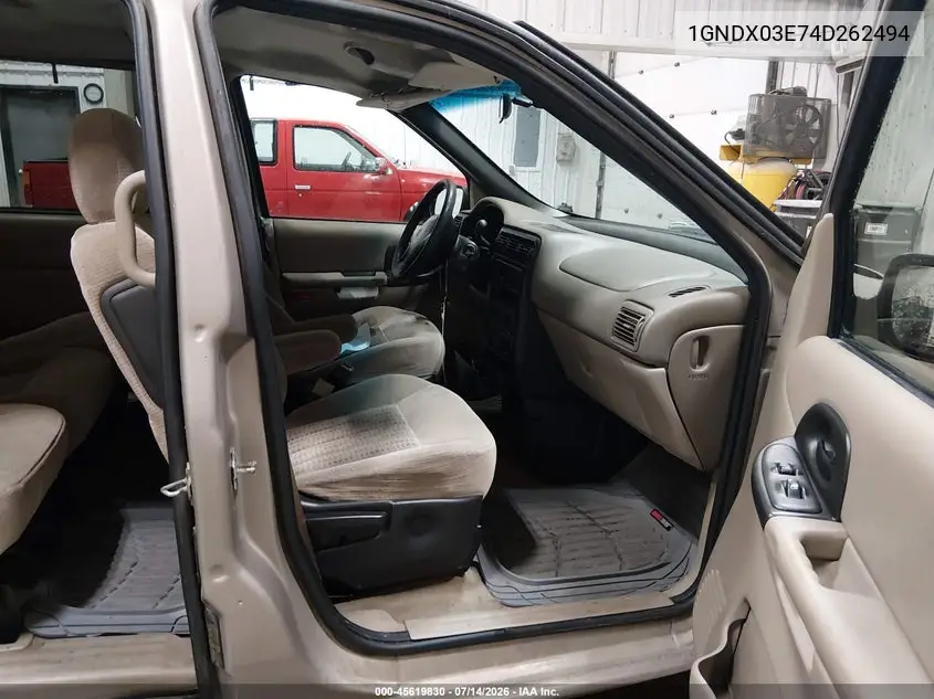 2004 Chevrolet Venture Ls VIN: 1GNDX03E74D262494 Lot: 45619830