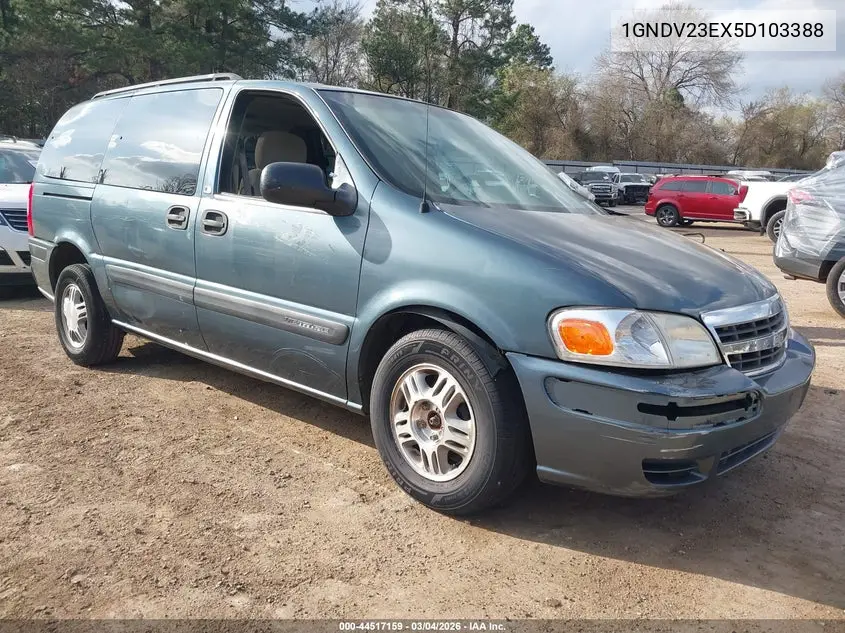 2005 Chevrolet Venture Ls VIN: 1GNDV23EX5D103388 Lot: 44517159