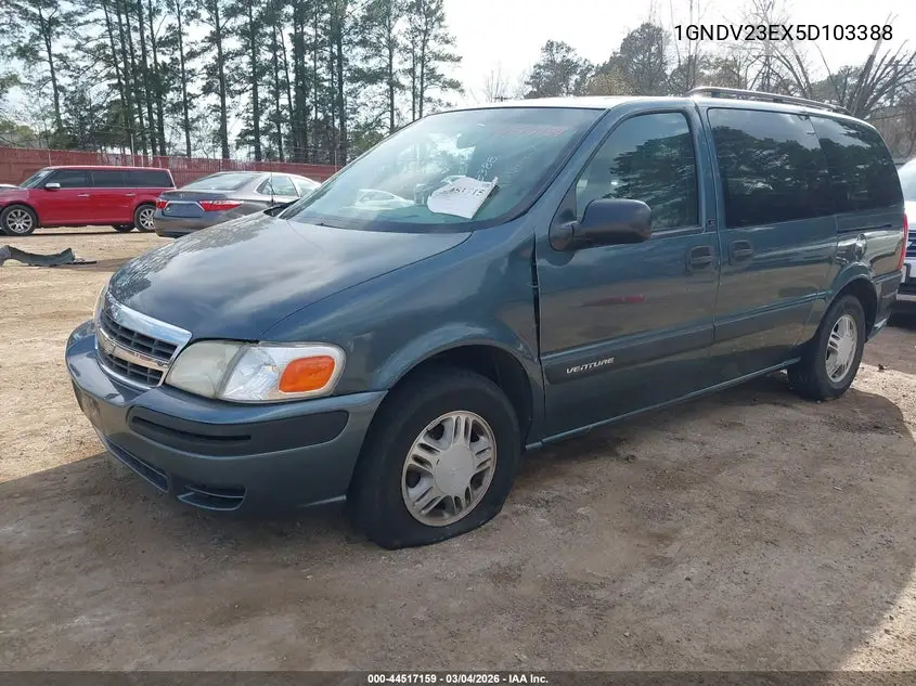 2005 Chevrolet Venture Ls VIN: 1GNDV23EX5D103388 Lot: 44517159