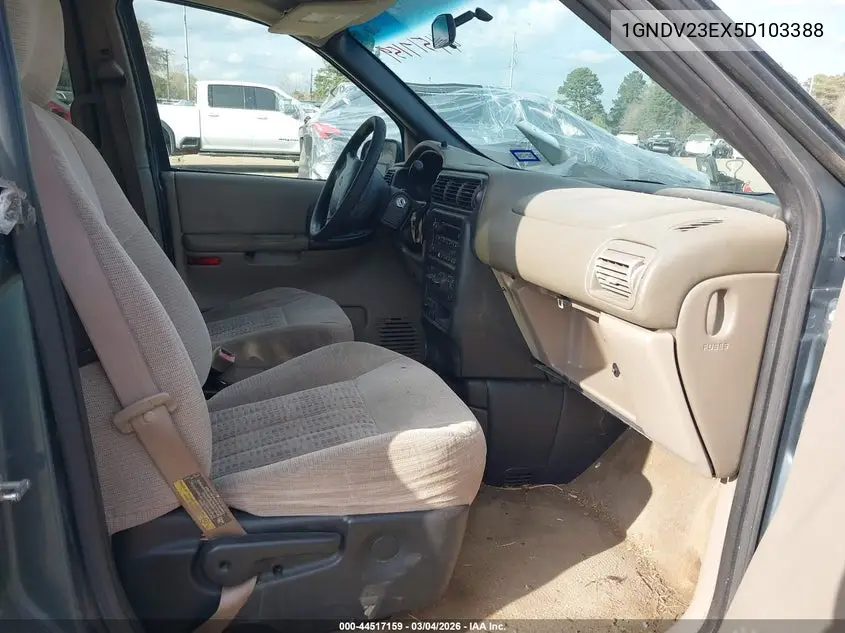 2005 Chevrolet Venture Ls VIN: 1GNDV23EX5D103388 Lot: 44517159