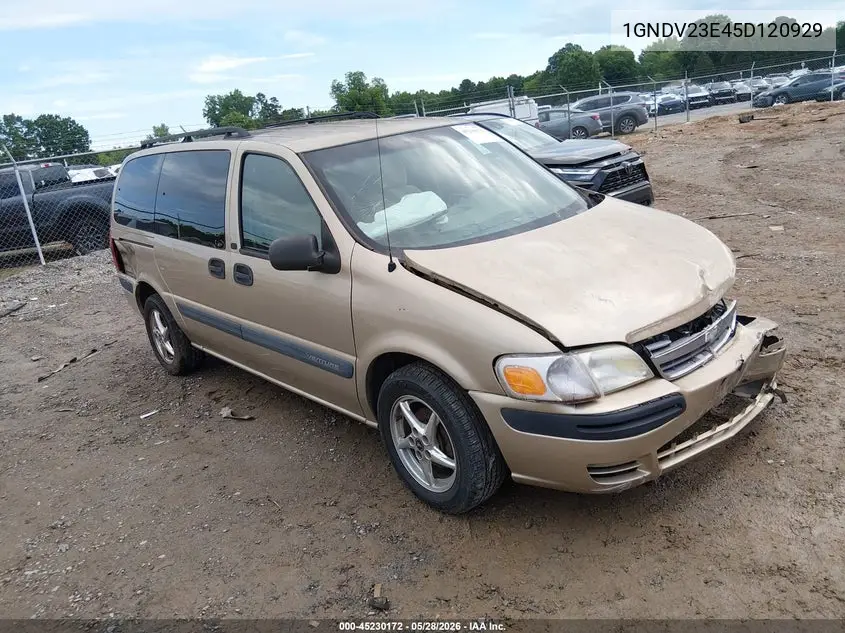2005 Chevrolet Venture Ls VIN: 1GNDV23E45D120929 Lot: 45230172
