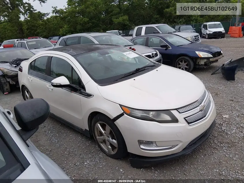 2011 Chevrolet Volt VIN: 1G1RD6E45BU102649 Lot: 45246147