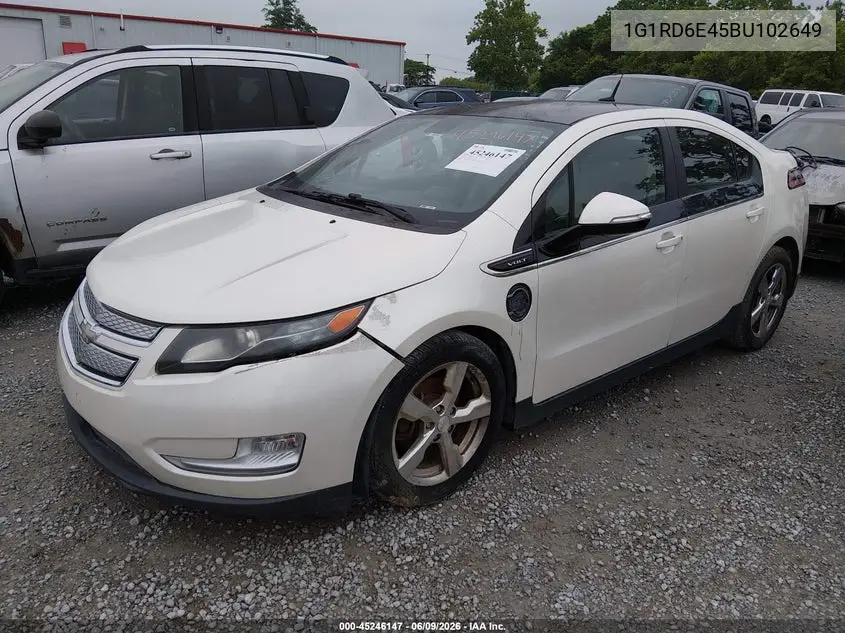 2011 Chevrolet Volt VIN: 1G1RD6E45BU102649 Lot: 45246147
