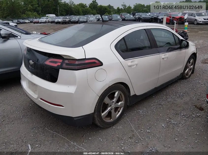 2011 Chevrolet Volt VIN: 1G1RD6E45BU102649 Lot: 45246147