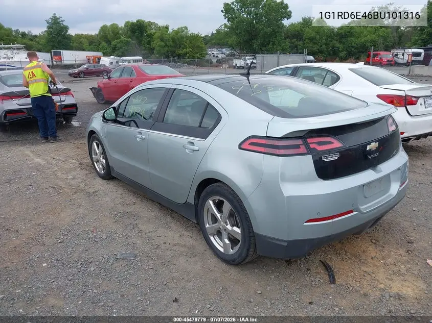 2011 Chevrolet Volt VIN: 1G1RD6E46BU101316 Lot: 45479779