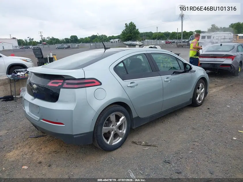 2011 Chevrolet Volt VIN: 1G1RD6E46BU101316 Lot: 45479779
