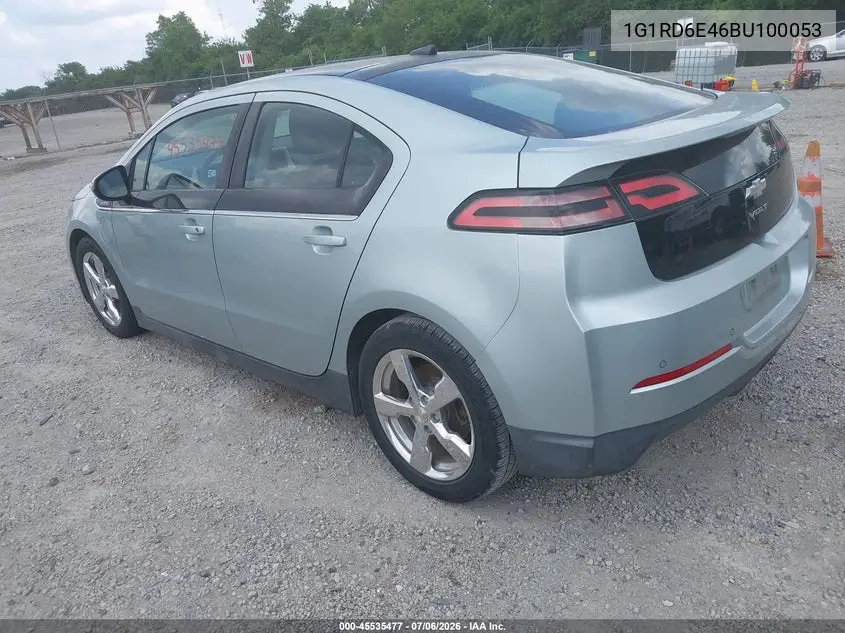 2011 Chevrolet Volt VIN: 1G1RD6E46BU100053 Lot: 45535477