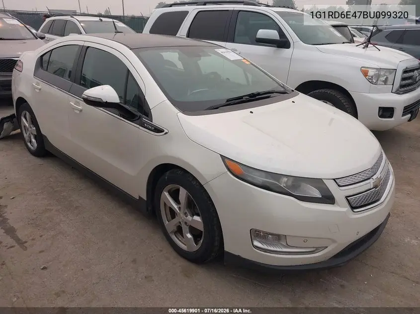 2011 Chevrolet Volt VIN: 1G1RD6E47BU099320 Lot: 45619901