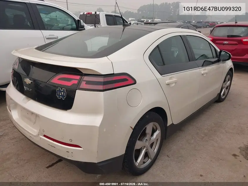 2011 Chevrolet Volt VIN: 1G1RD6E47BU099320 Lot: 45619901