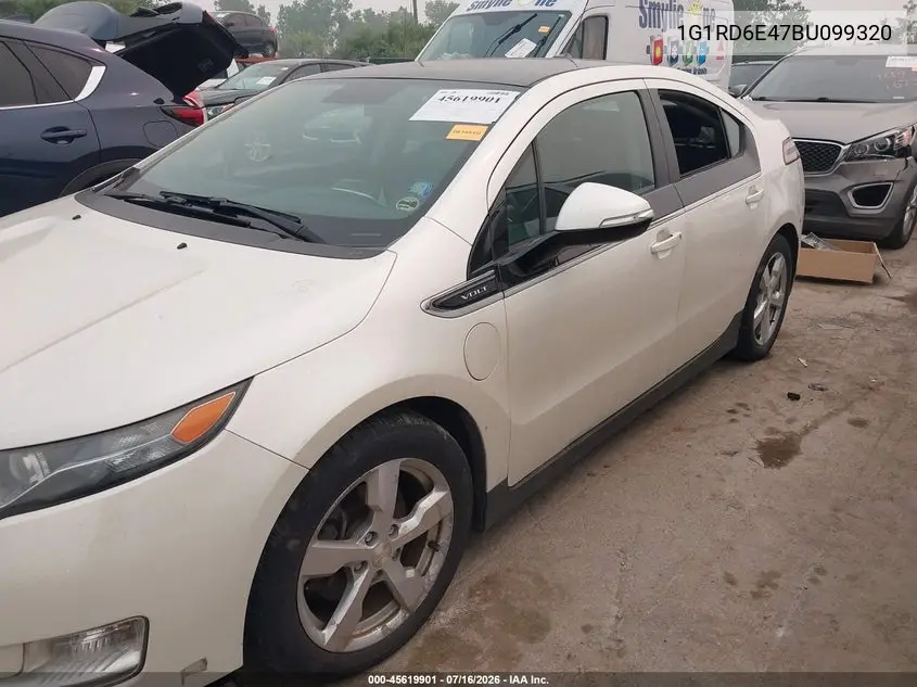 2011 Chevrolet Volt VIN: 1G1RD6E47BU099320 Lot: 45619901