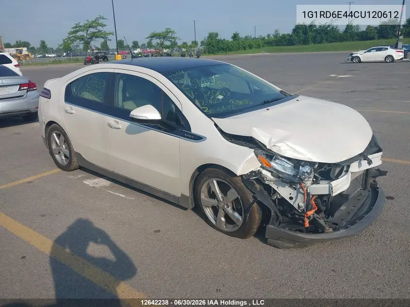 2012 Chevrolet Volt VIN: 1G1RD6E44CU120612 Lot: 12642238x