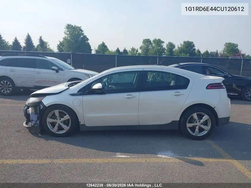 2012 Chevrolet Volt VIN: 1G1RD6E44CU120612 Lot: 12642238x