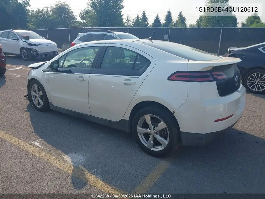 2012 Chevrolet Volt VIN: 1G1RD6E44CU120612 Lot: 12642238x