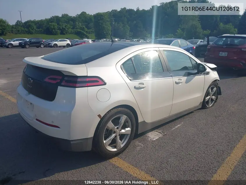 2012 Chevrolet Volt VIN: 1G1RD6E44CU120612 Lot: 12642238x
