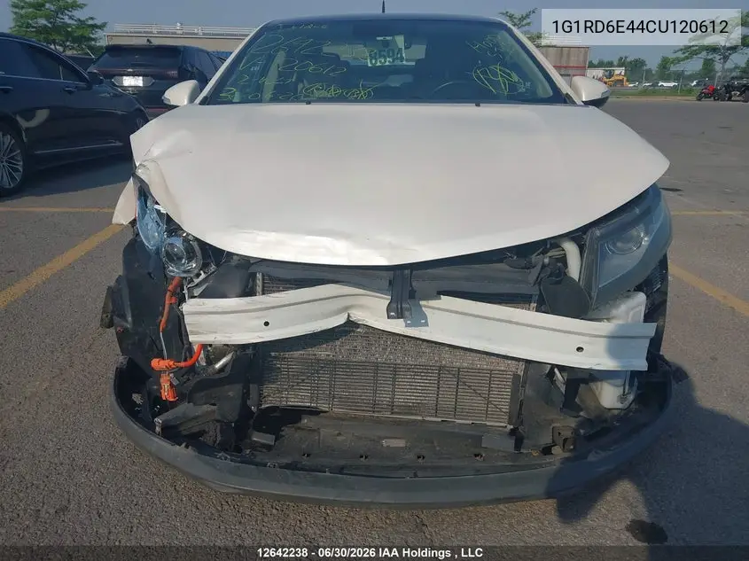 2012 Chevrolet Volt VIN: 1G1RD6E44CU120612 Lot: 12642238x