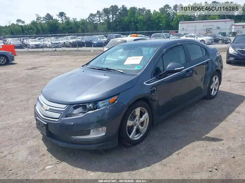 2012 Chevrolet Volt VIN: 1G1RD6E46CU116285 Lot: 45321907