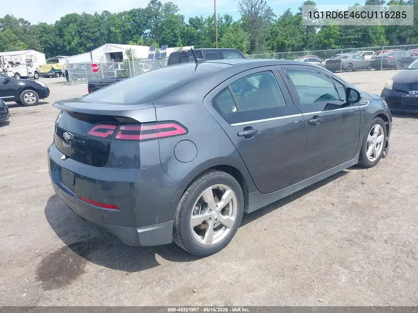 2012 Chevrolet Volt VIN: 1G1RD6E46CU116285 Lot: 45321907