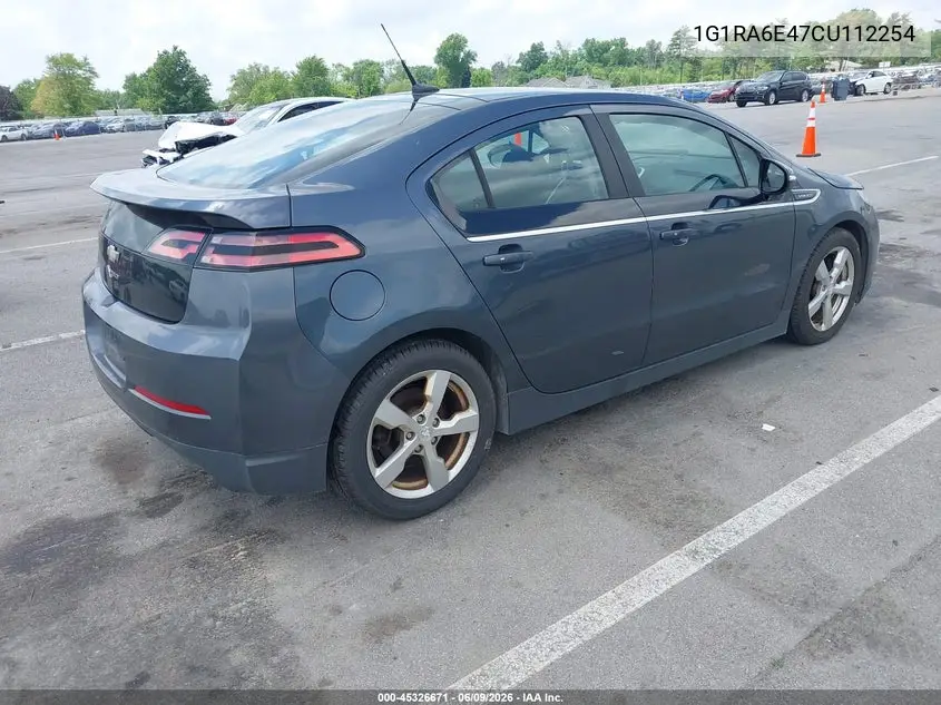 2012 Chevrolet Volt VIN: 1G1RA6E47CU112254 Lot: 45326671