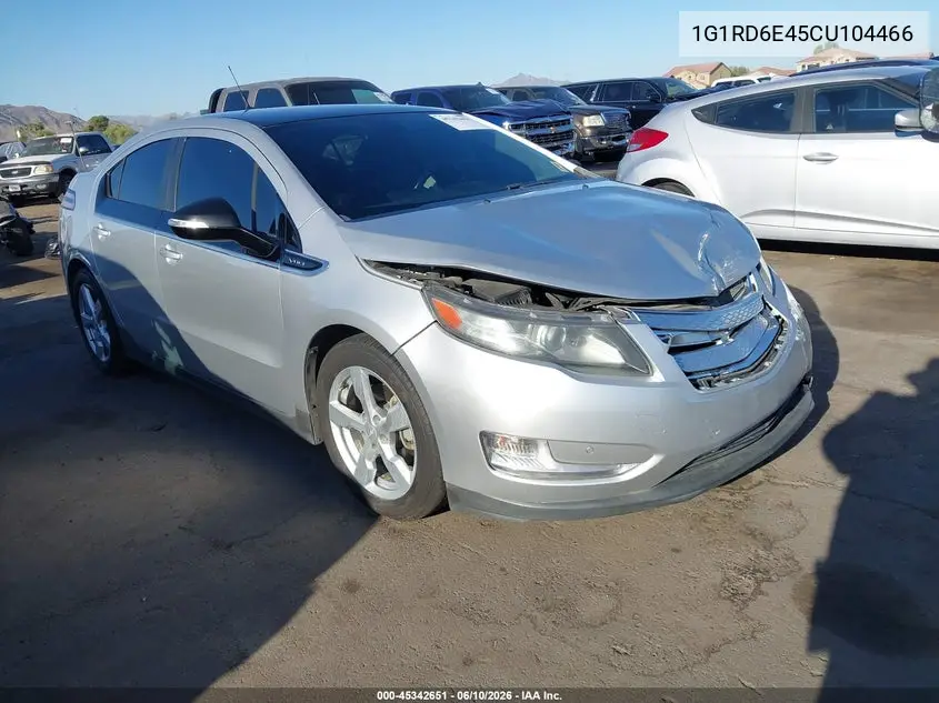 2012 Chevrolet Volt VIN: 1G1RD6E45CU104466 Lot: 45342651