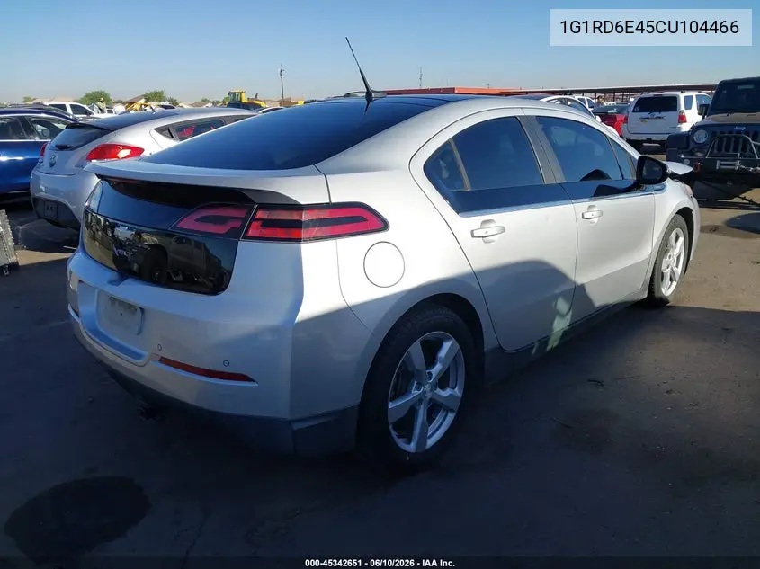 2012 Chevrolet Volt VIN: 1G1RD6E45CU104466 Lot: 45342651