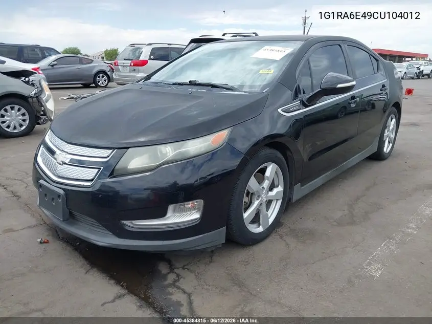 2012 Chevrolet Volt VIN: 1G1RA6E49CU104012 Lot: 45384815