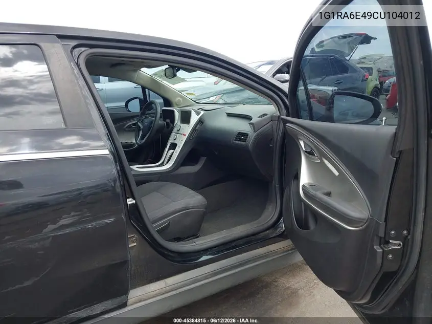 2012 Chevrolet Volt VIN: 1G1RA6E49CU104012 Lot: 45384815