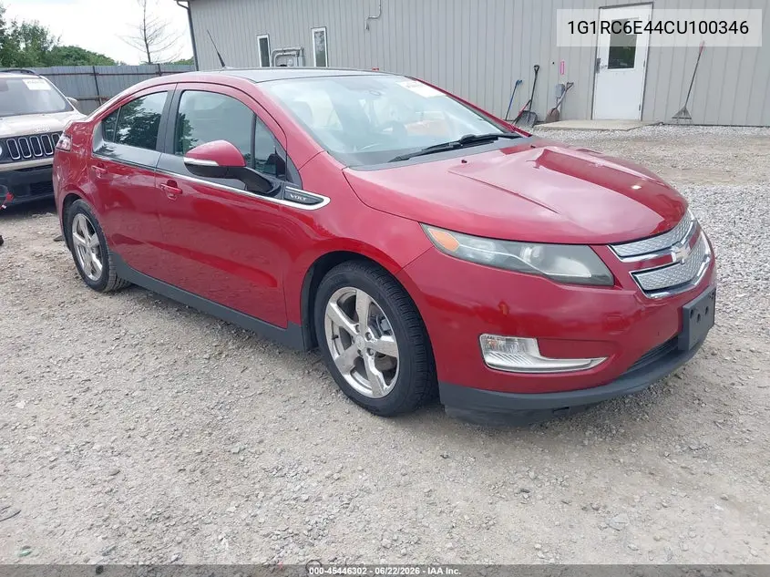2012 Chevrolet Volt VIN: 1G1RC6E44CU100346 Lot: 45446302